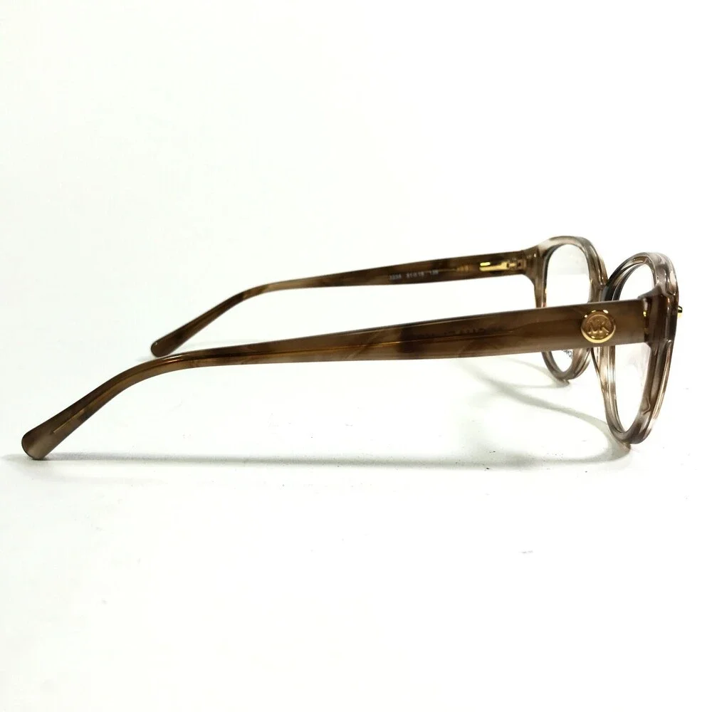 Michael Kors Eyeglasses Frames MK4042 3235 Kia Brown Round Full Rim 51-16-135